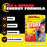 G Fuel Chucky Good Guys 2.0 – bouteille 40 portions, pratique pour sessions longues