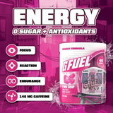 Pot de poudre G Fuel Pink Drip avec doseuse mélange rapide et énergie durable sans sucre