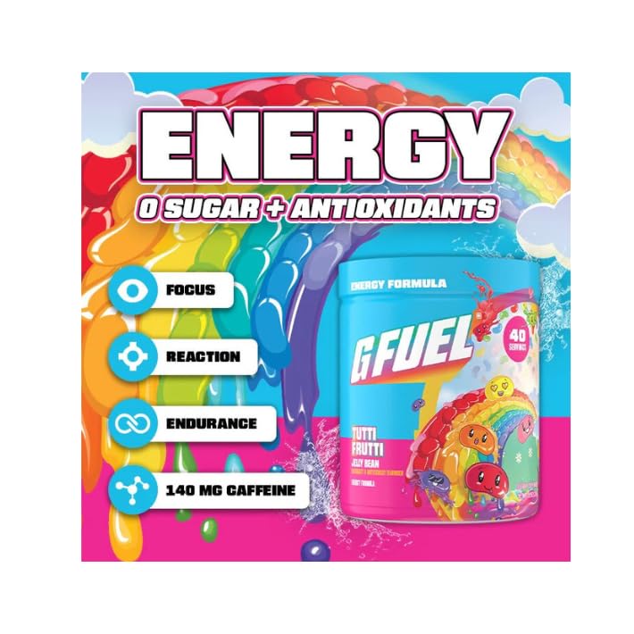 G Fuel Tutti Frutti – poudre concentration pour améliorer la concentration et l’endurance.