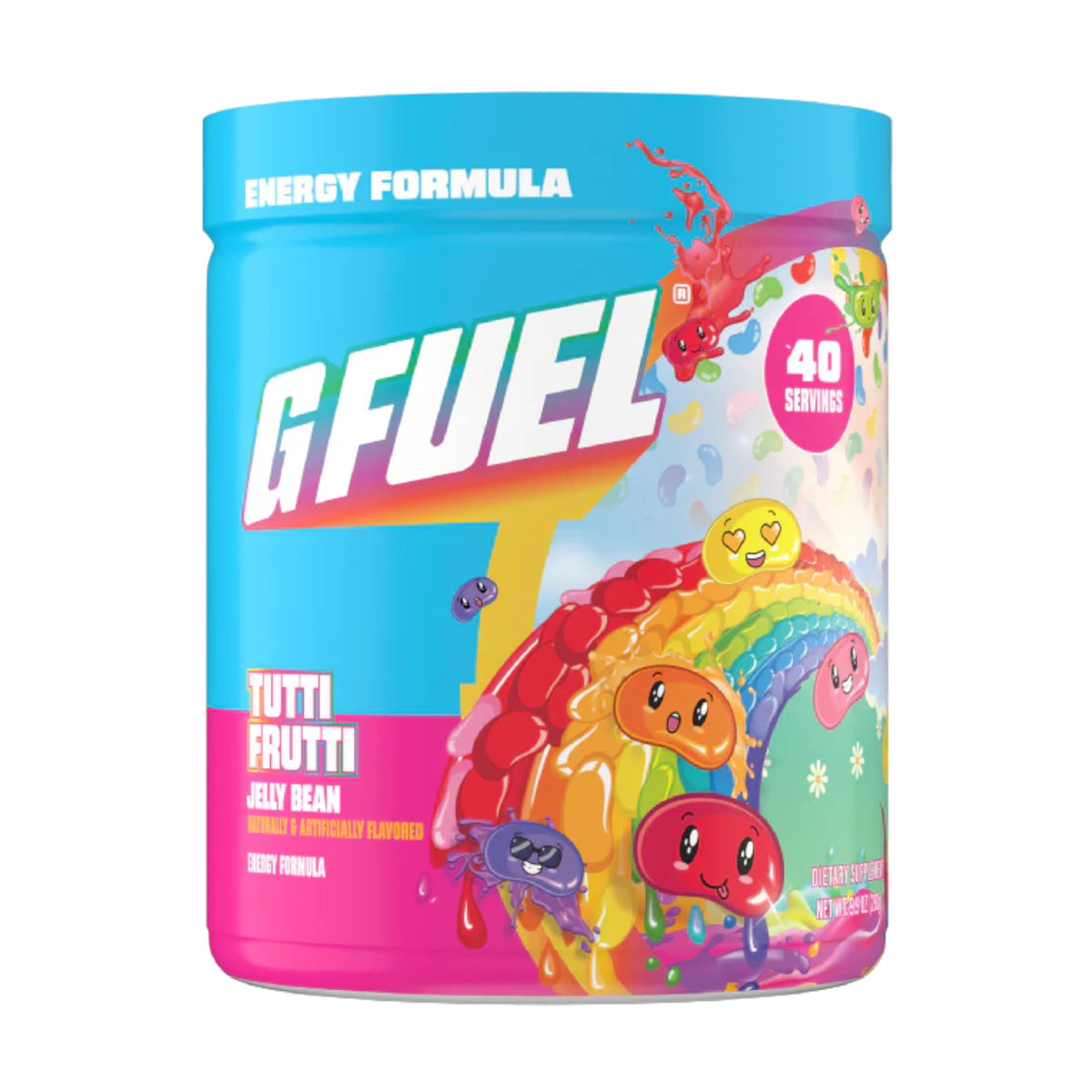 G Fuel Tutti Frutti – poudre énergie pour sessions de jeu prolongées et concentrées.