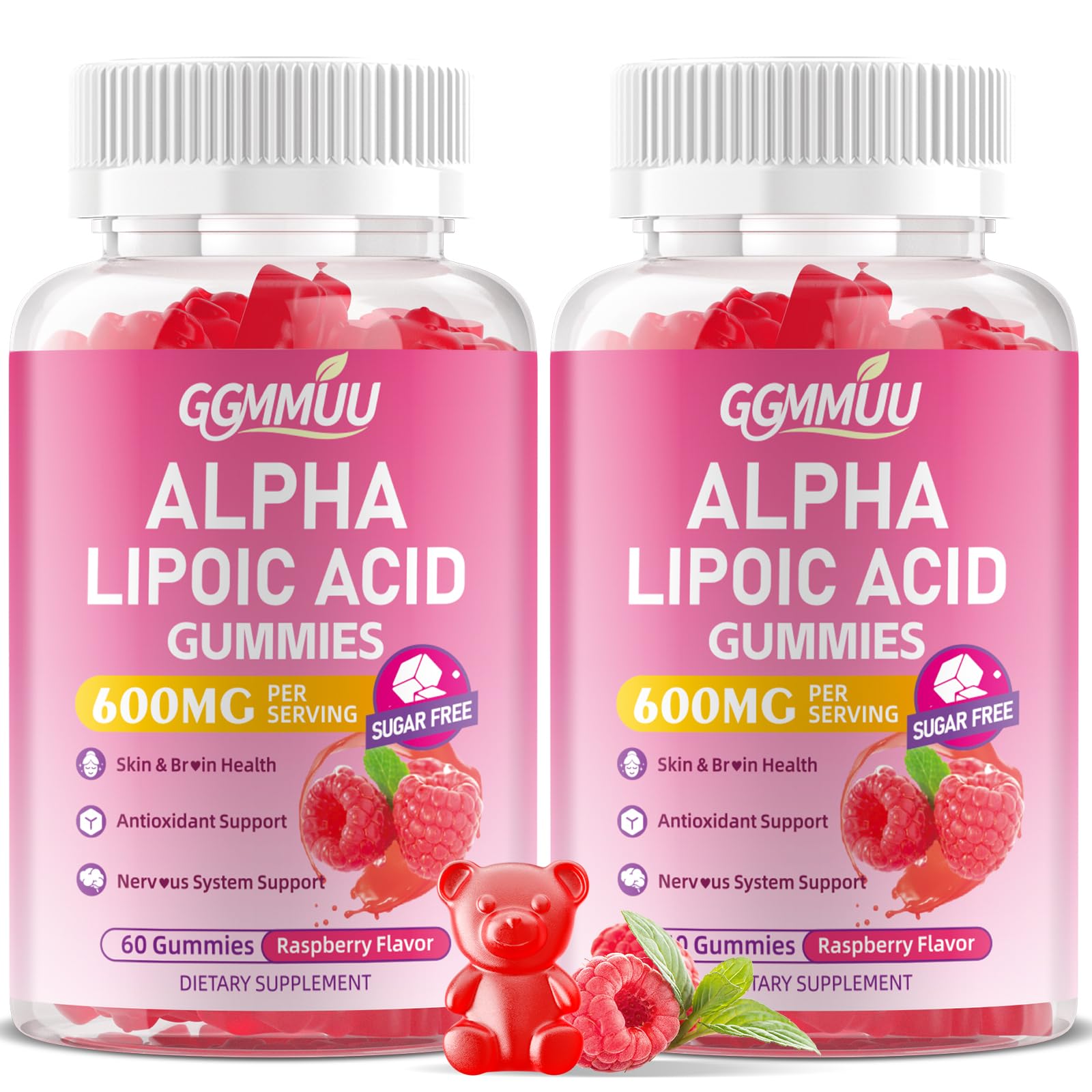 GGMMUU Alpha Lipoique Gummies 600 mg – emballage, soutien antioxydant potentiel
