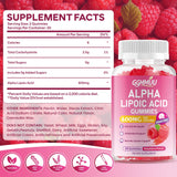 GGMMUU Alpha Lipoique Gummies 600 mg – framboise, saveur agréable pour usage quotidien