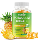 Gommes GGMMUU citrate de potassium à l’ananas, soutien quotidien des muscles et des fluides.