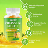 Gommes GGMMUU potassium sans sucre, option légère et savoureuse.