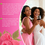 Gommes sans sucre GGMMUU B2, saveur framboise naturelle.