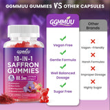 Couleur vive des gommes GGMMUU Safran pour visualisation attrayante.