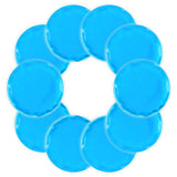 Poches de glace rondes GGSTDDUP pour le visage, pack de 10 réutilisables.