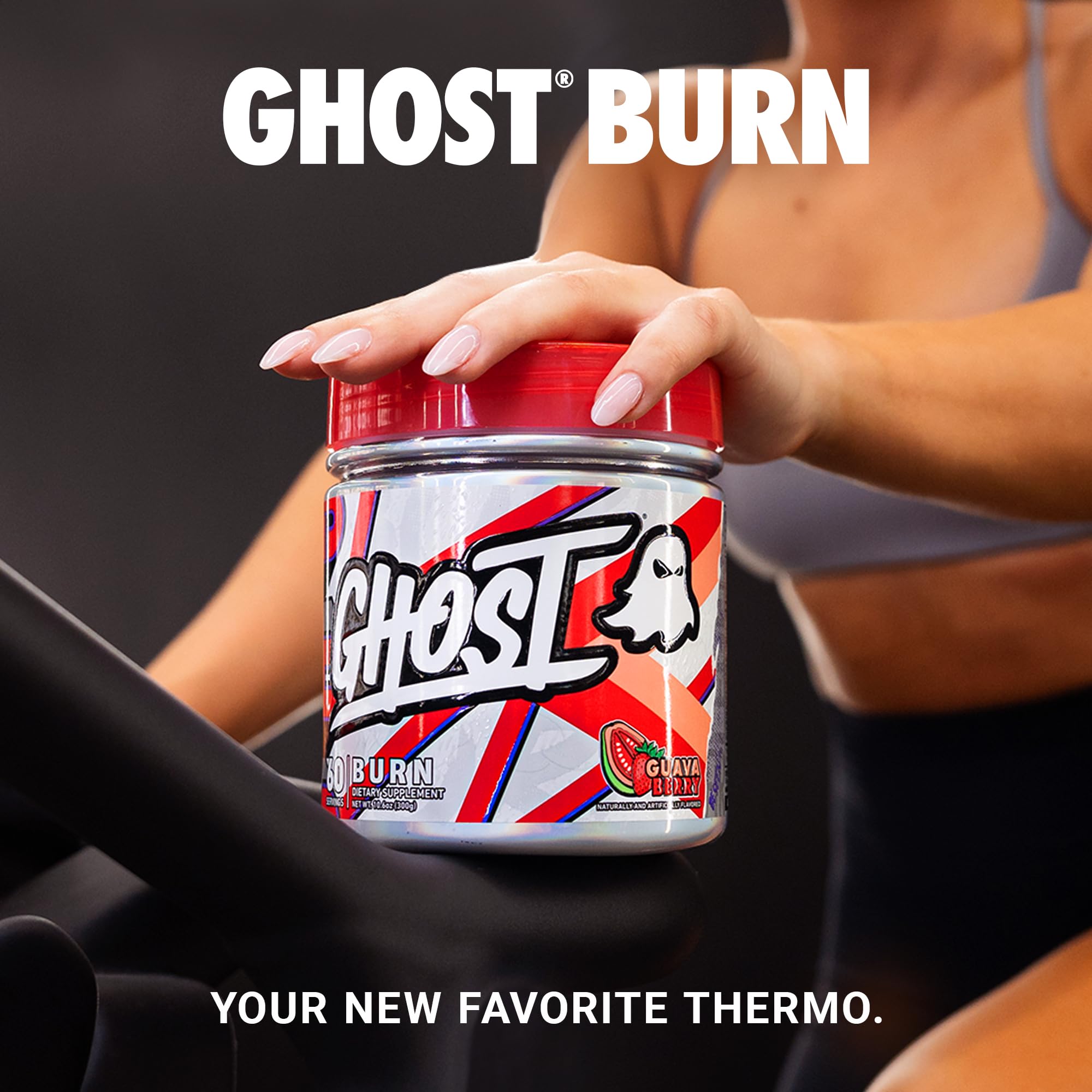 Cuillère-dose Ghost Burn pour un dosage précis avant l'effort.