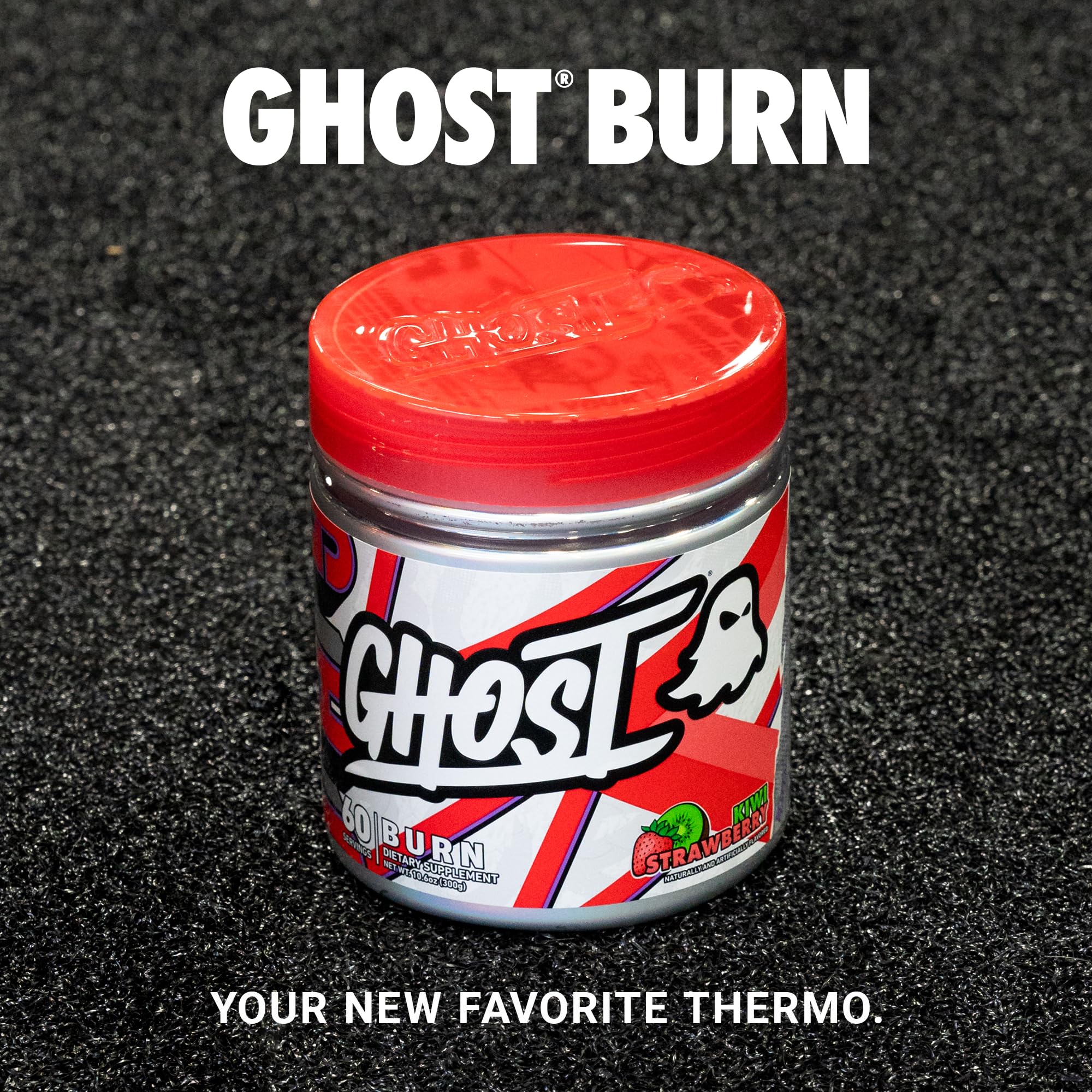 GHOST Burn Kiwi Strawberry dose, préparation rapide avant l’effort.