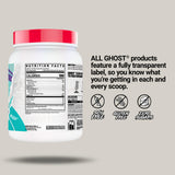 GHOST Clear Whey Isolate – etiquette transparente, traçabilité des ingrédients