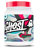 GHOST Clear Whey Isolate, bouteille fraise-melon, boisson post-entraînement rafraîchissante.