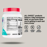 GHOST Clear Whey Isolate, gobelet mélange, préparation rapide avec de l'eau froide.