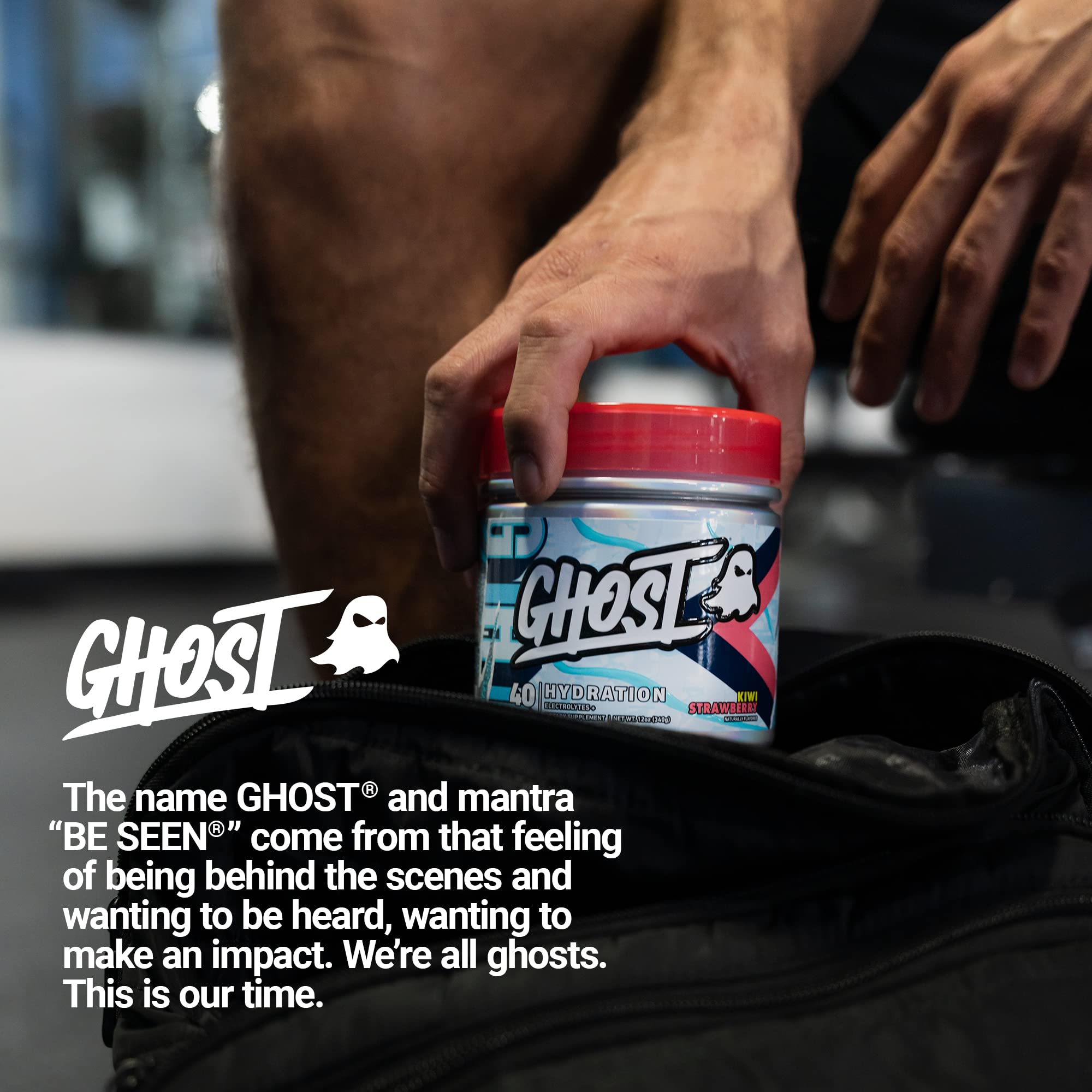 GHOST Hydration usage quotidien — pratique à emporter et mélanger partout.