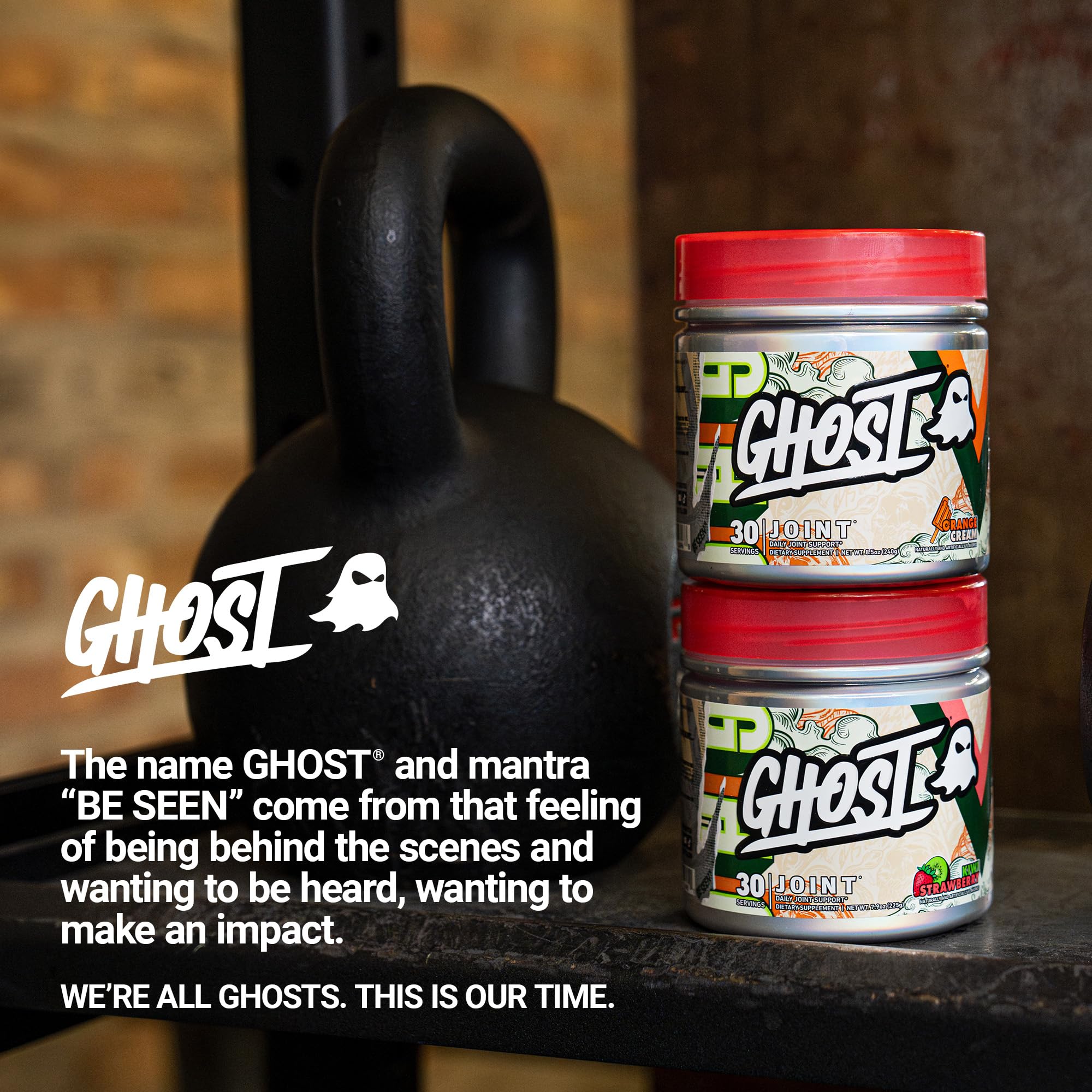GHOST Joint Kiwi Strawberry: emballage robuste facilitant le dosage pendant l’activité sportive.