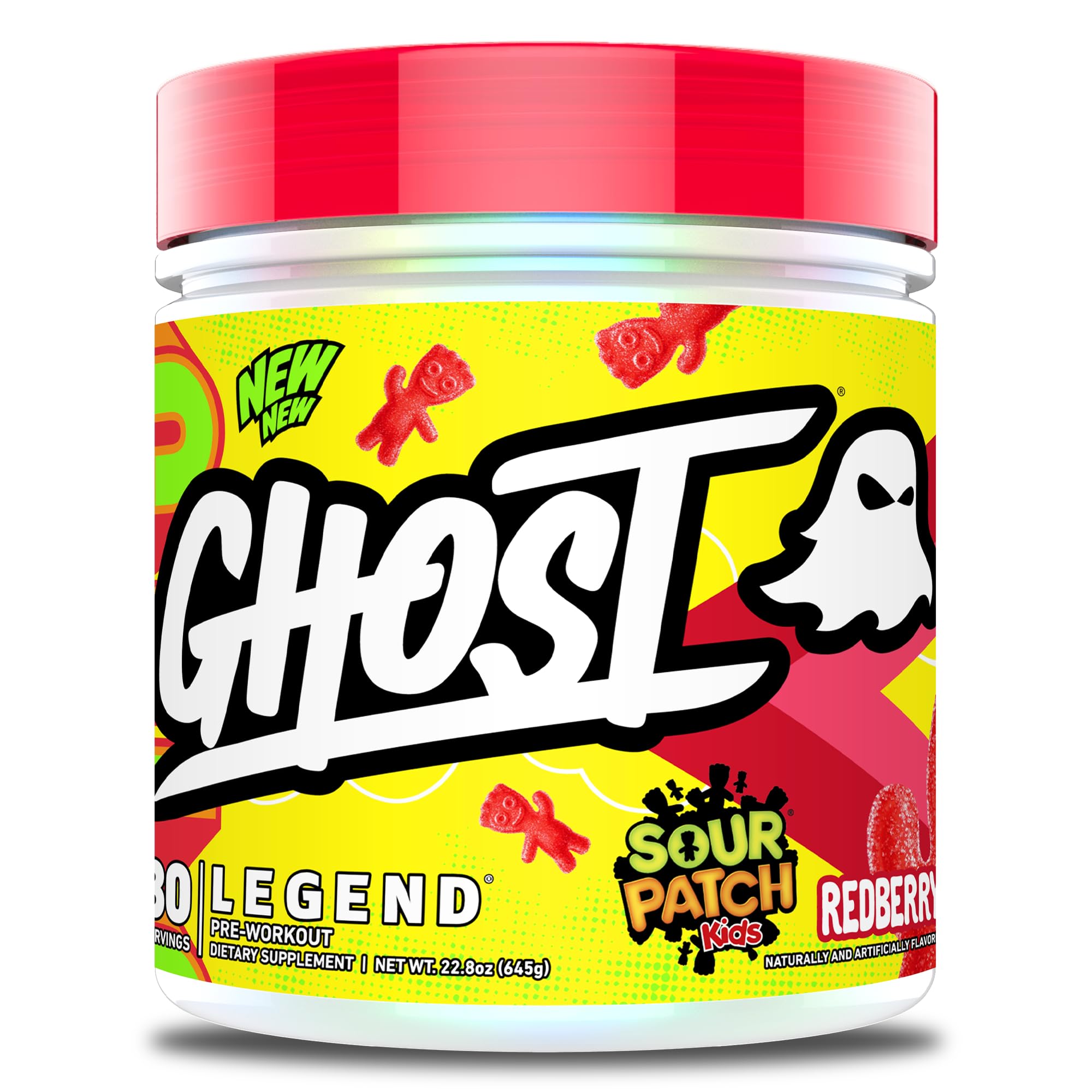 GHOST Legend Pre-Workout emballage: énergie potentielle pour votre séance.