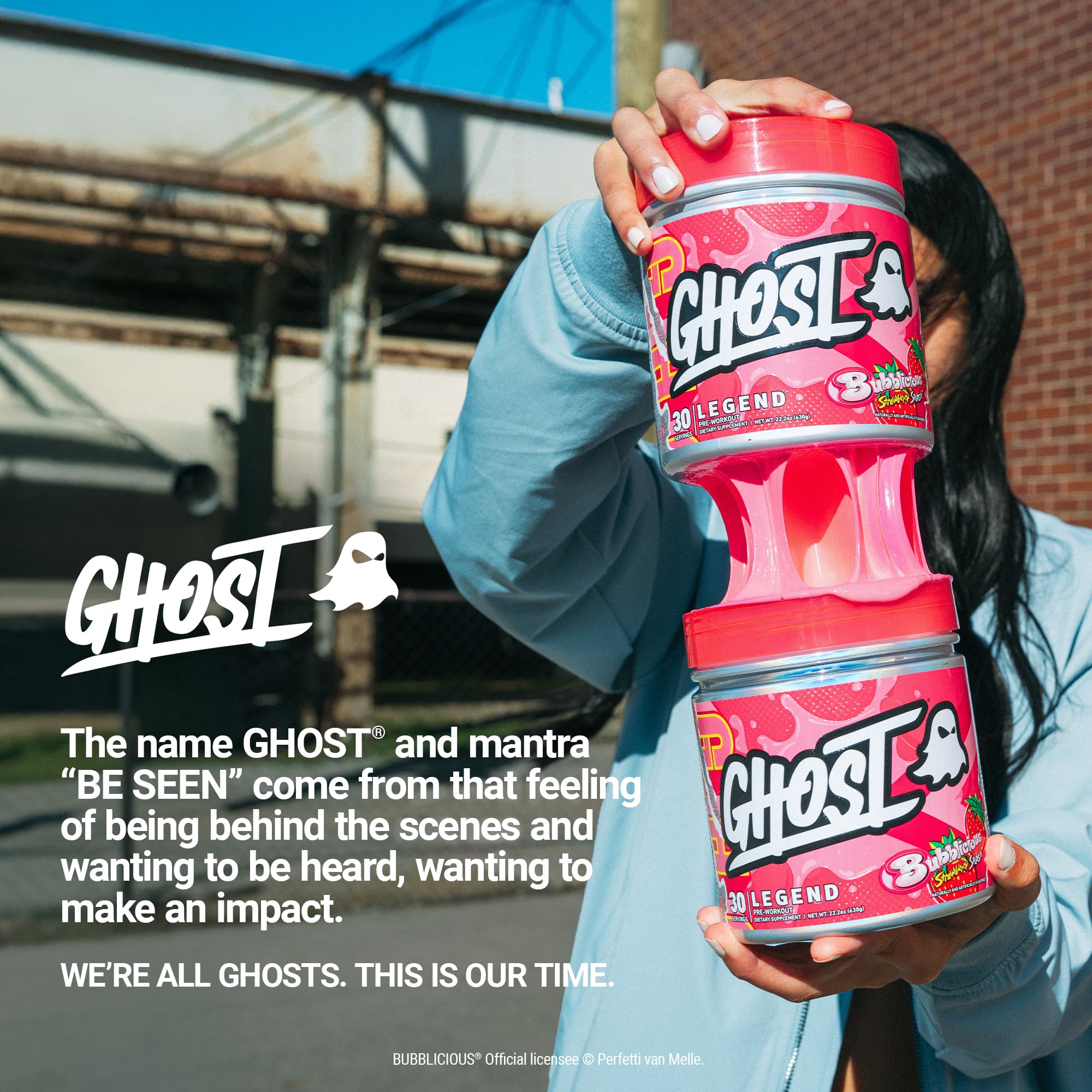 GHOST Legend Soyez visible – slogan et performance.