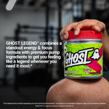 GHOST Legend verre prêt à l'entraînement, énergie et concentration possibles.