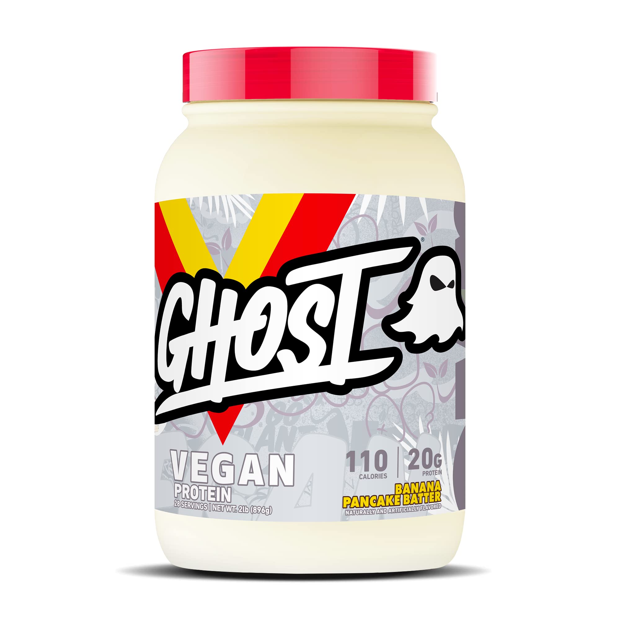 GHOST protéine végan banane-pate-pancake en poudre prête à mixer