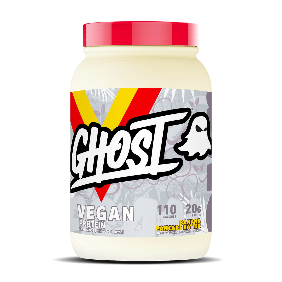 GHOST protéine végan banane-pate-pancake en poudre prête à mixer