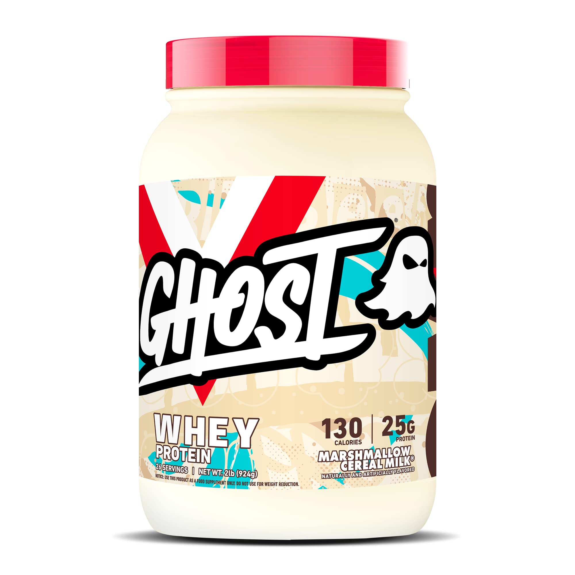 GHOST protéine lactosérum saveur marshmallow – bouteille prête après entraînement