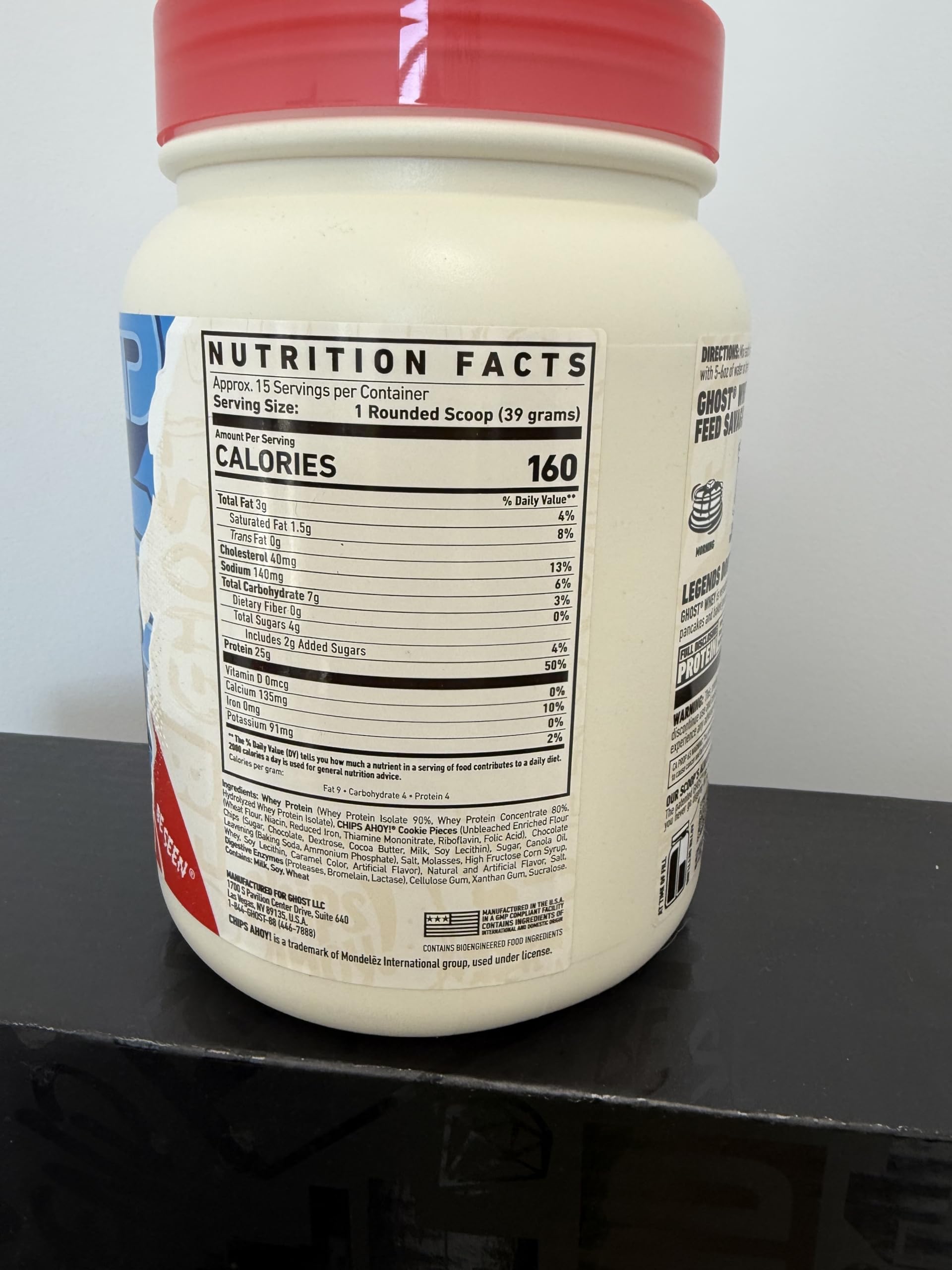 Pot Ghost Whey de 453 g prêt pour des shakes quotidiens