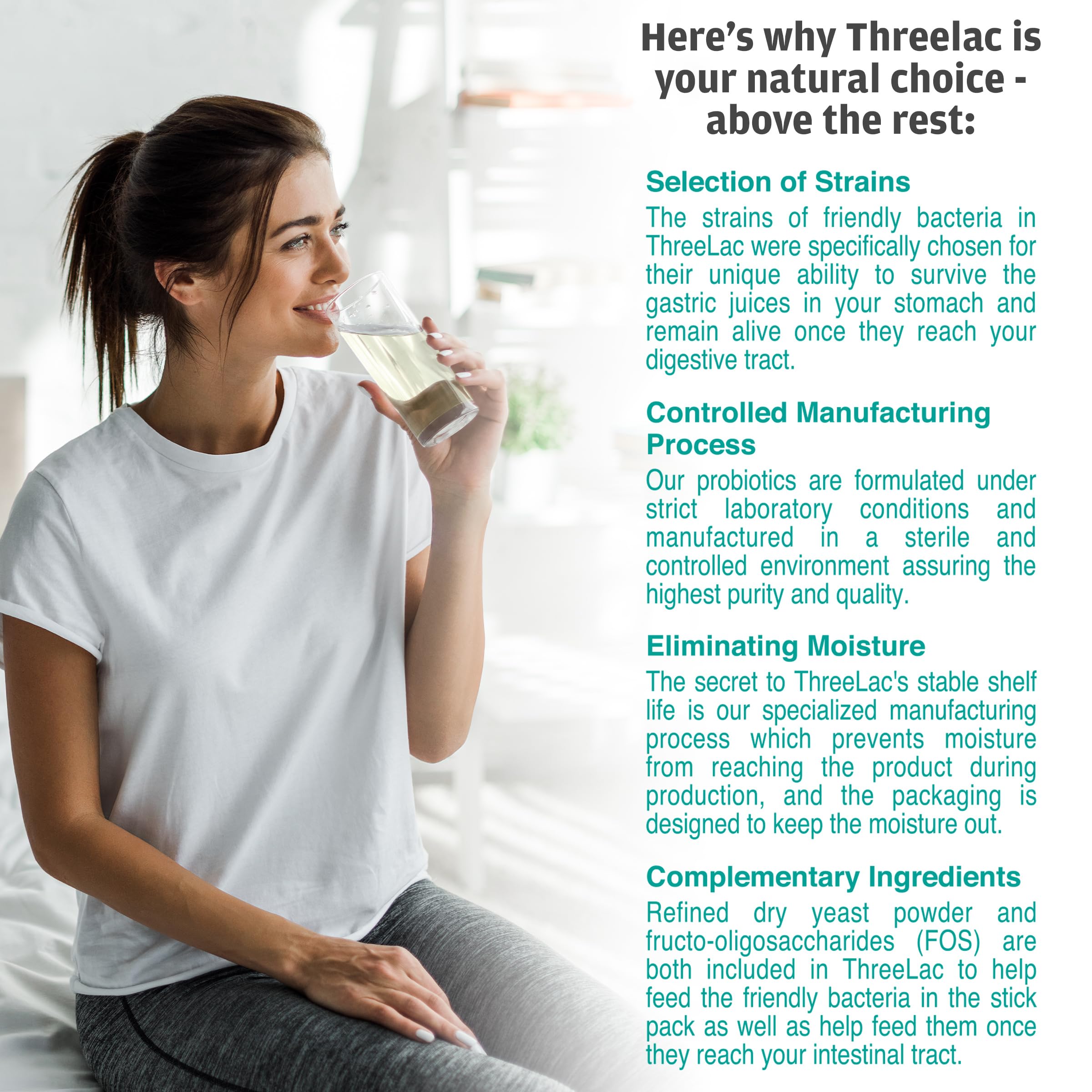 GHT ThreeLac soutien digestif régulier pour mieux absorber les nutriments.