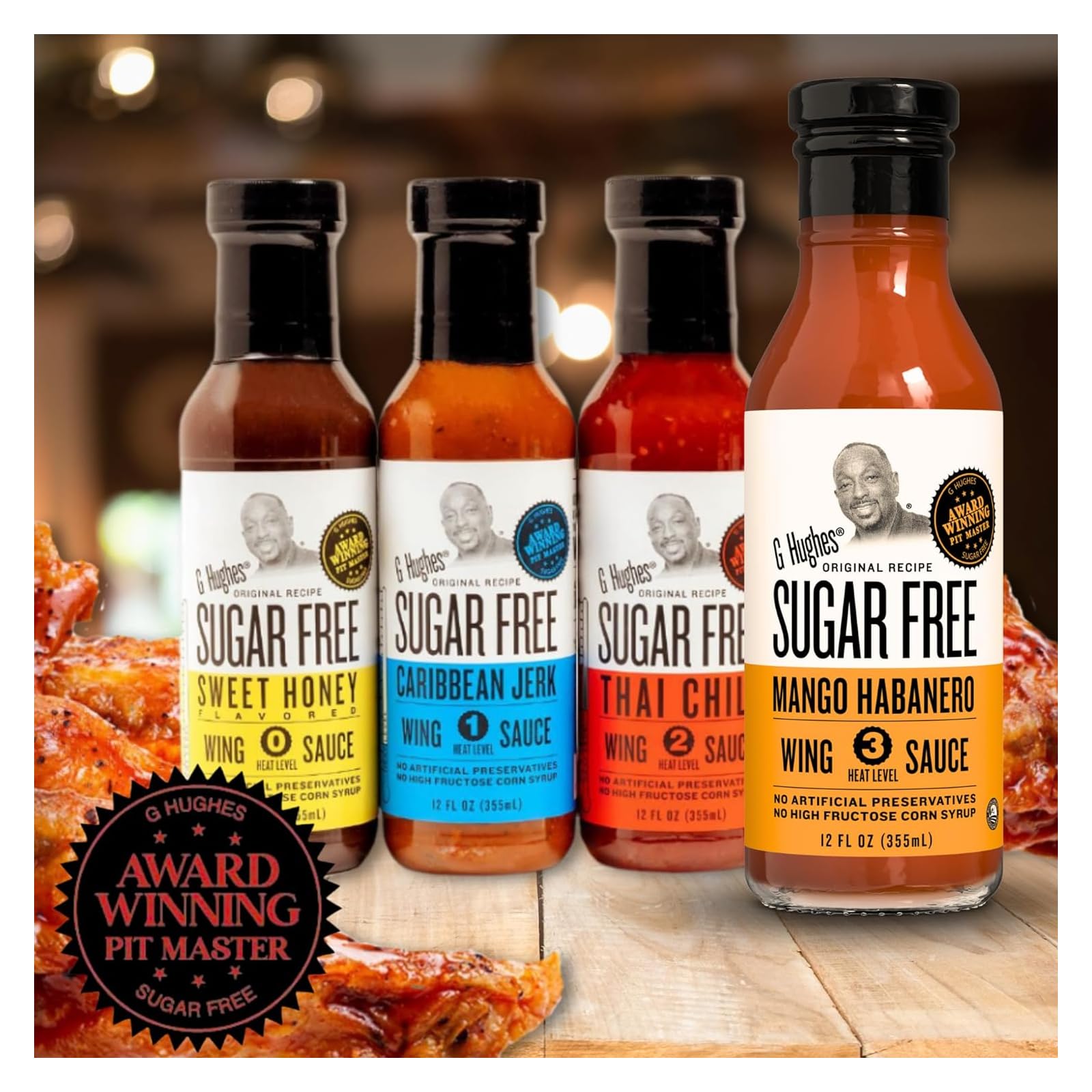 G. Hughes Smokehouse Mango Habanero – préparer ailes, flaveur exotique et piquante.