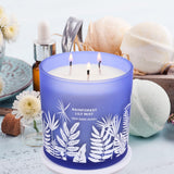 Détails botaniques sur la jarre bleue GIFTAWAY pour une deco chic.