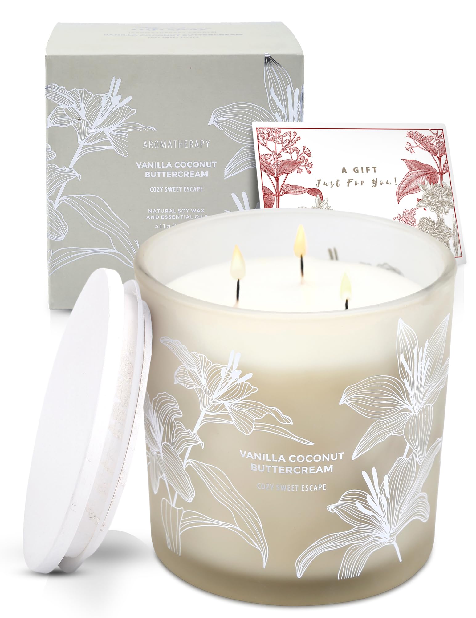 Bougie GIFTAWAY design chic apportant une touche moderne au salon.