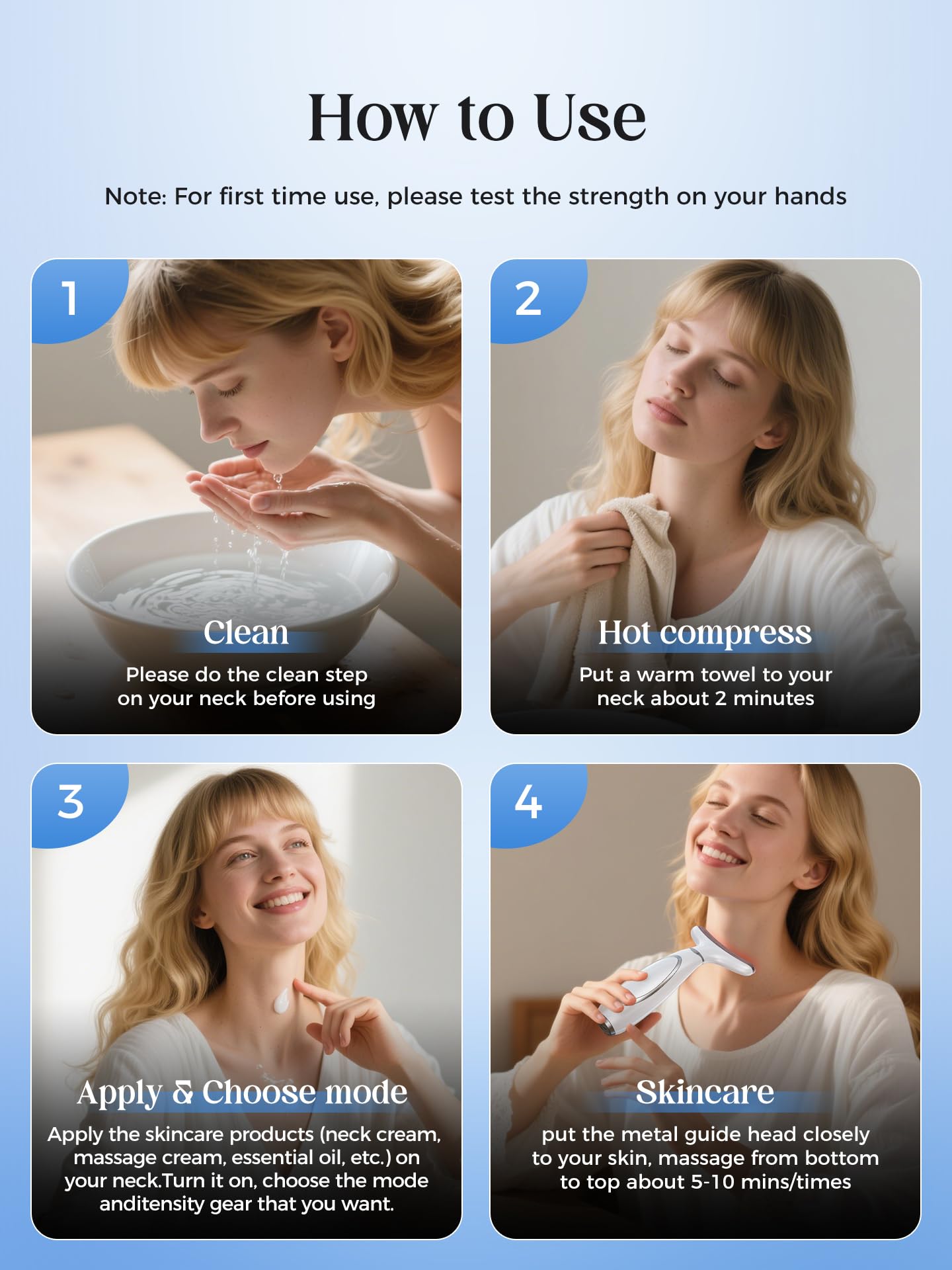GIHWRRI Lumière blanche visage soin complet et énergie lumineuse.