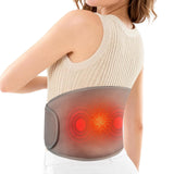 Coussin chauffant sans fil GILAYGROW sur dos, chaleur ciblée et mobilité.