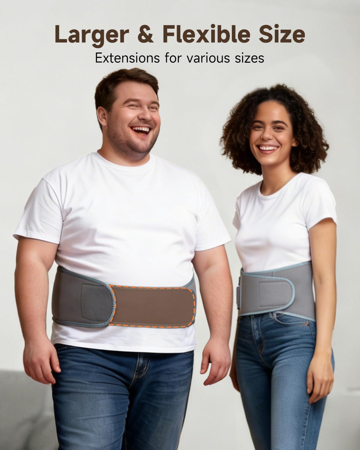 Extension de ceinture 15 pouces pour un ajustement personnalisé GILAYGROW.