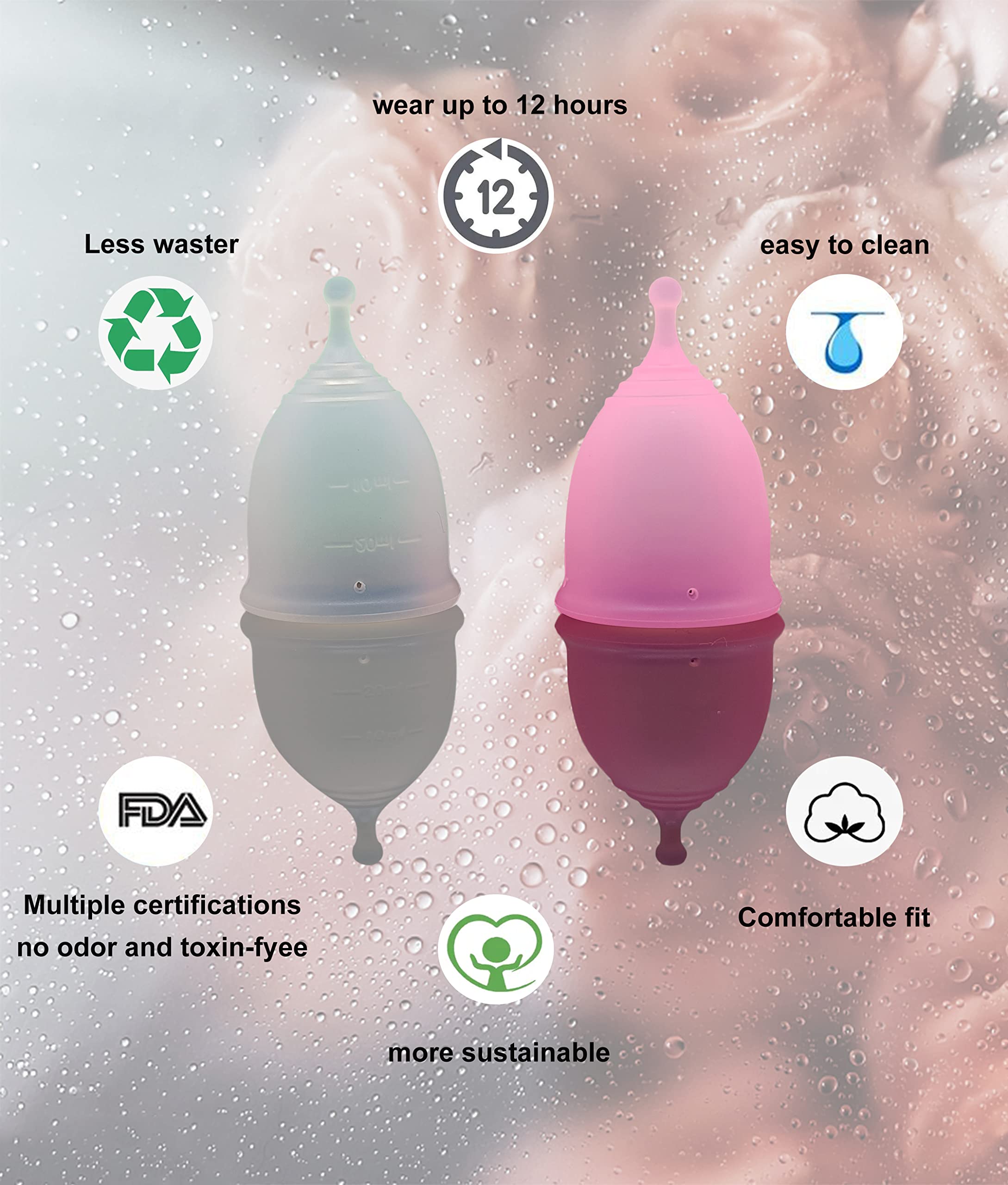 Ginalaia coupe menstruelle confort, utilisation quotidienne sans gêne.