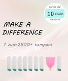 Ginalaia coupe-menstruelle en silicone médical, douceur et sécurité.
