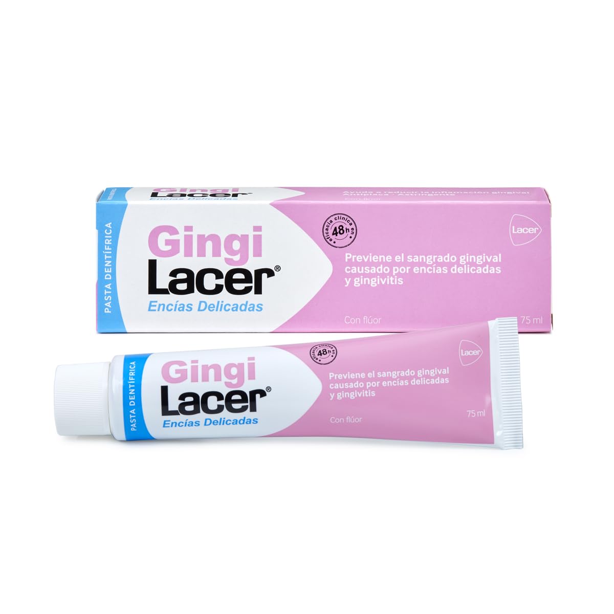 Gingi Lacer Pâte dentifrice 75ml, soin quotidien et haleine fraîche.