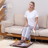 Gintao chauffe-pieds doux en flanelle, confort peau sensible et chaleur constante.