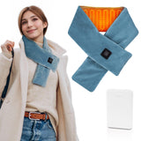 Écharpe chauffante Girasol en velours doux pour le cou en utilisation portable.