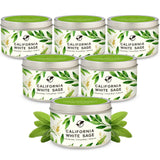 Bougie Gisly Sage – ensemble cadeau 6oz, brûle propre pour salon et détente.