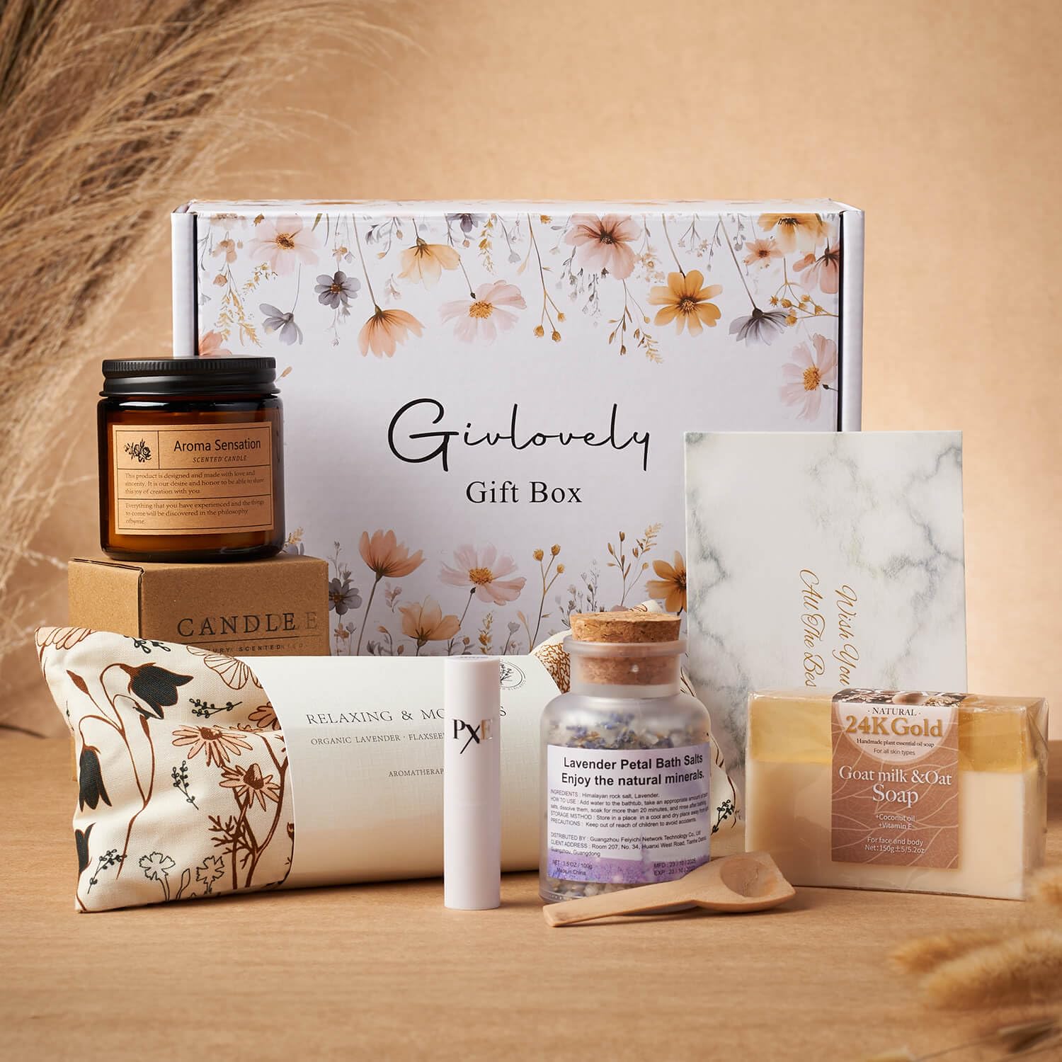 Sels bain lavande GivLovely, immersion sensorielle pour le repos.