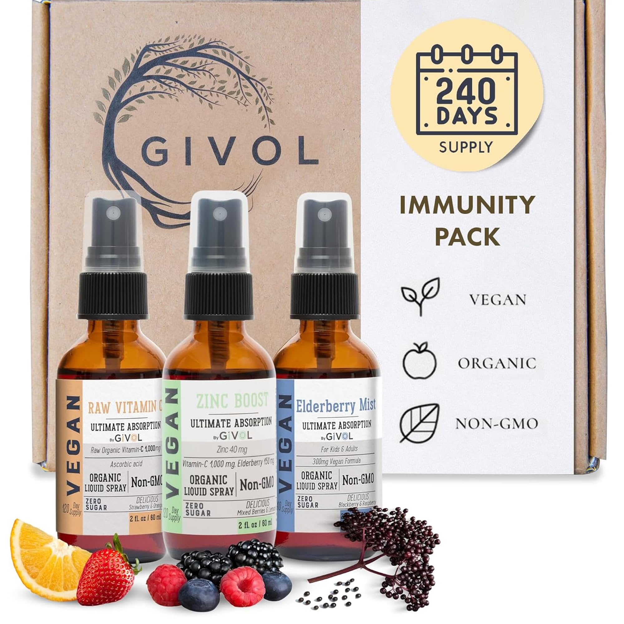Brume Sureau GIVOL – soutien immunitaire potentiel et arôme fruité.