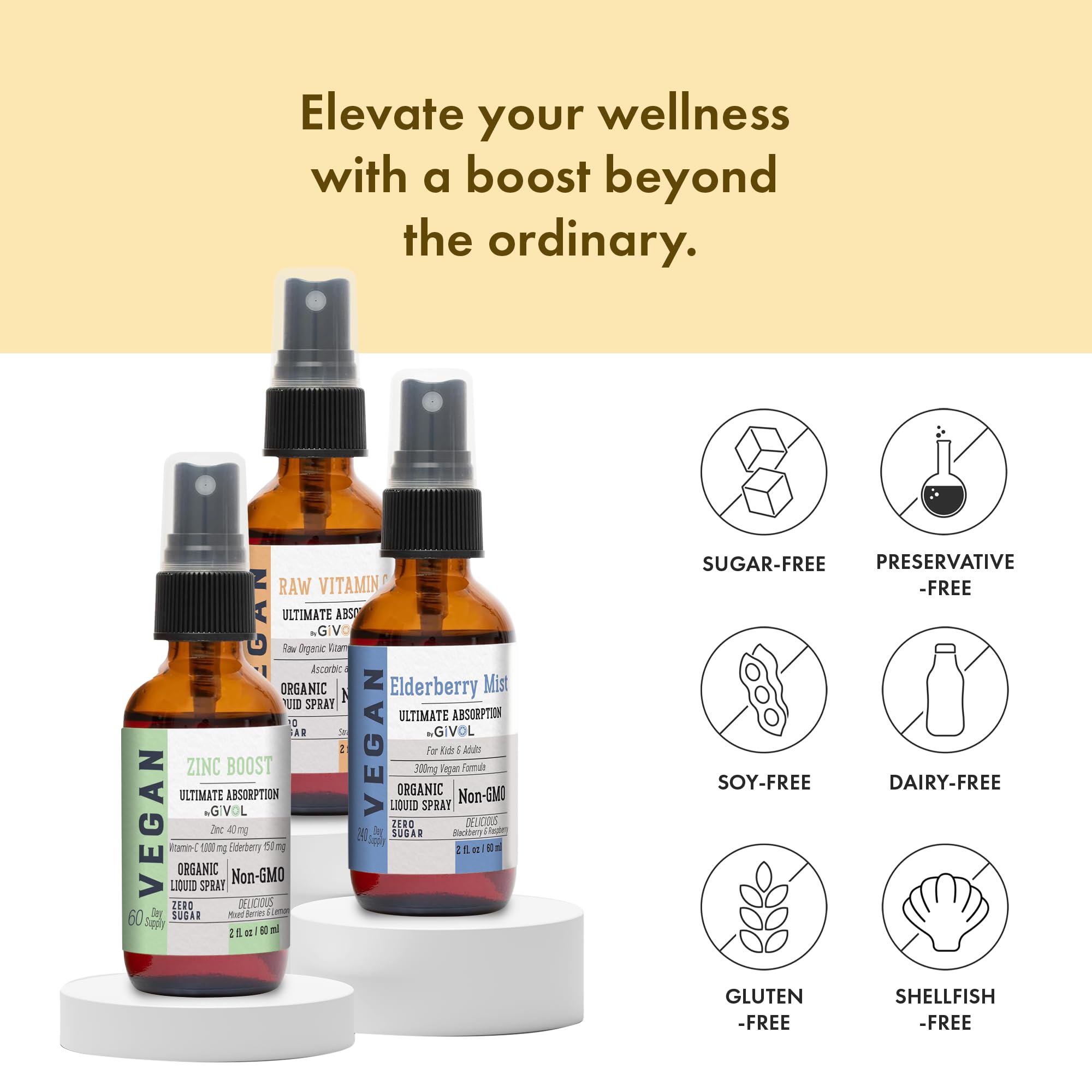 Coffret triple GIVOL – routine simple pour l’immunité.