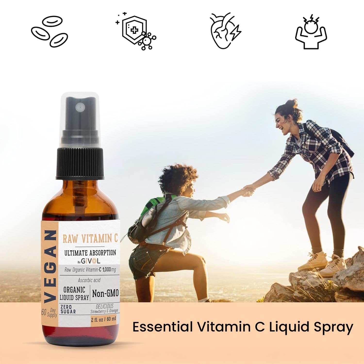 GIVOL Utilisation quotidienne spray, accessibilité et portabilité.