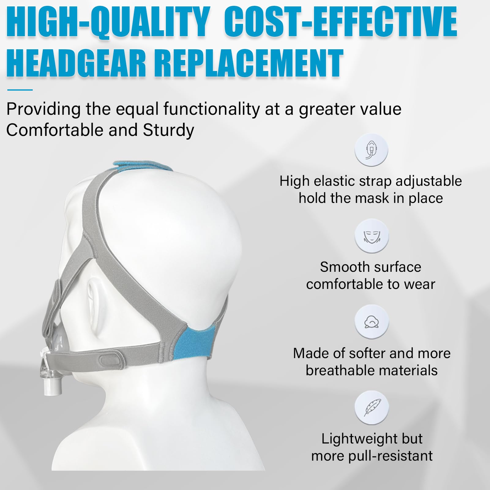 Emballage clair pour harnais AirFit F30, prêt à monter sans effort.