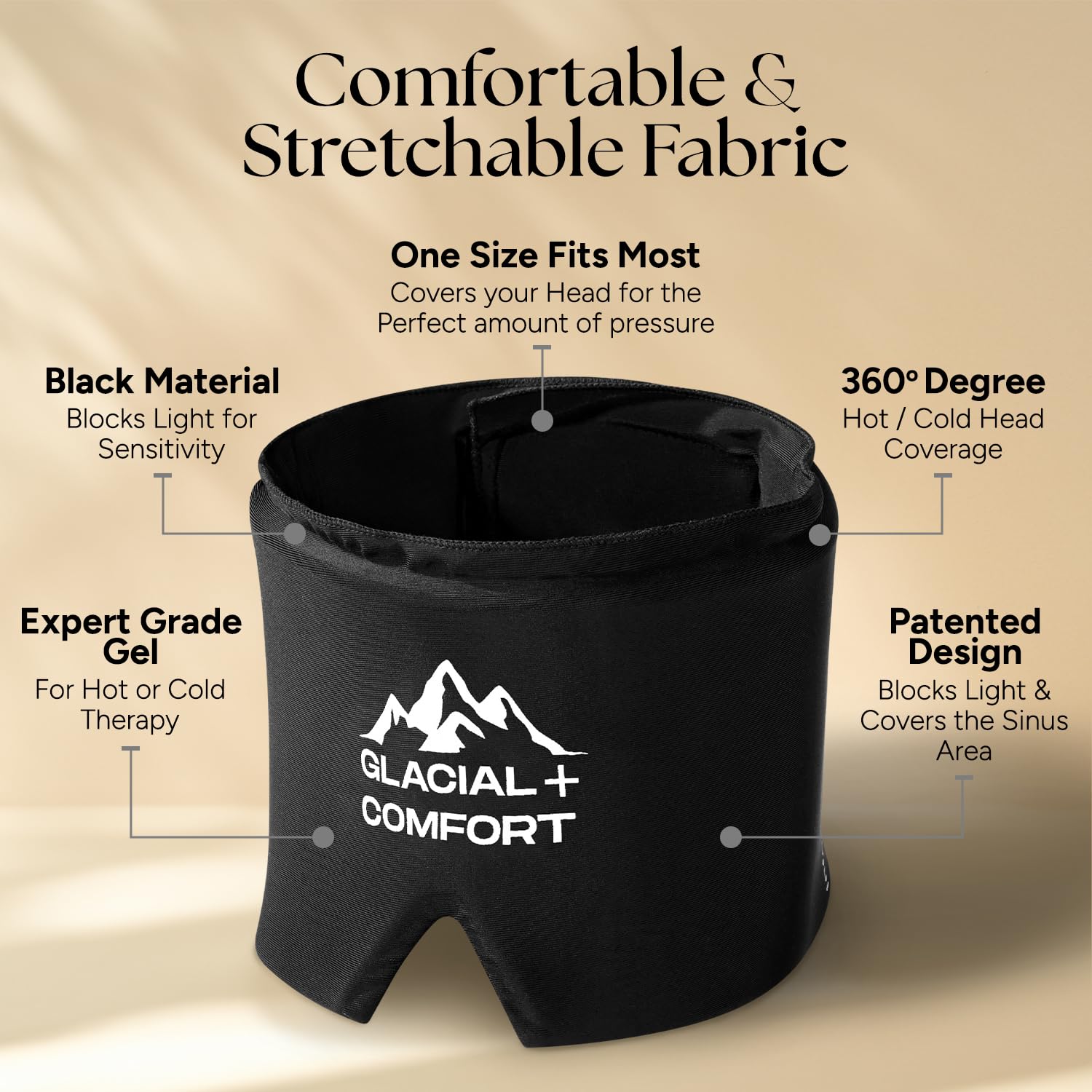 Cap Glacial Comfort, matière douce et flexible, épouse parfaitement les contours.