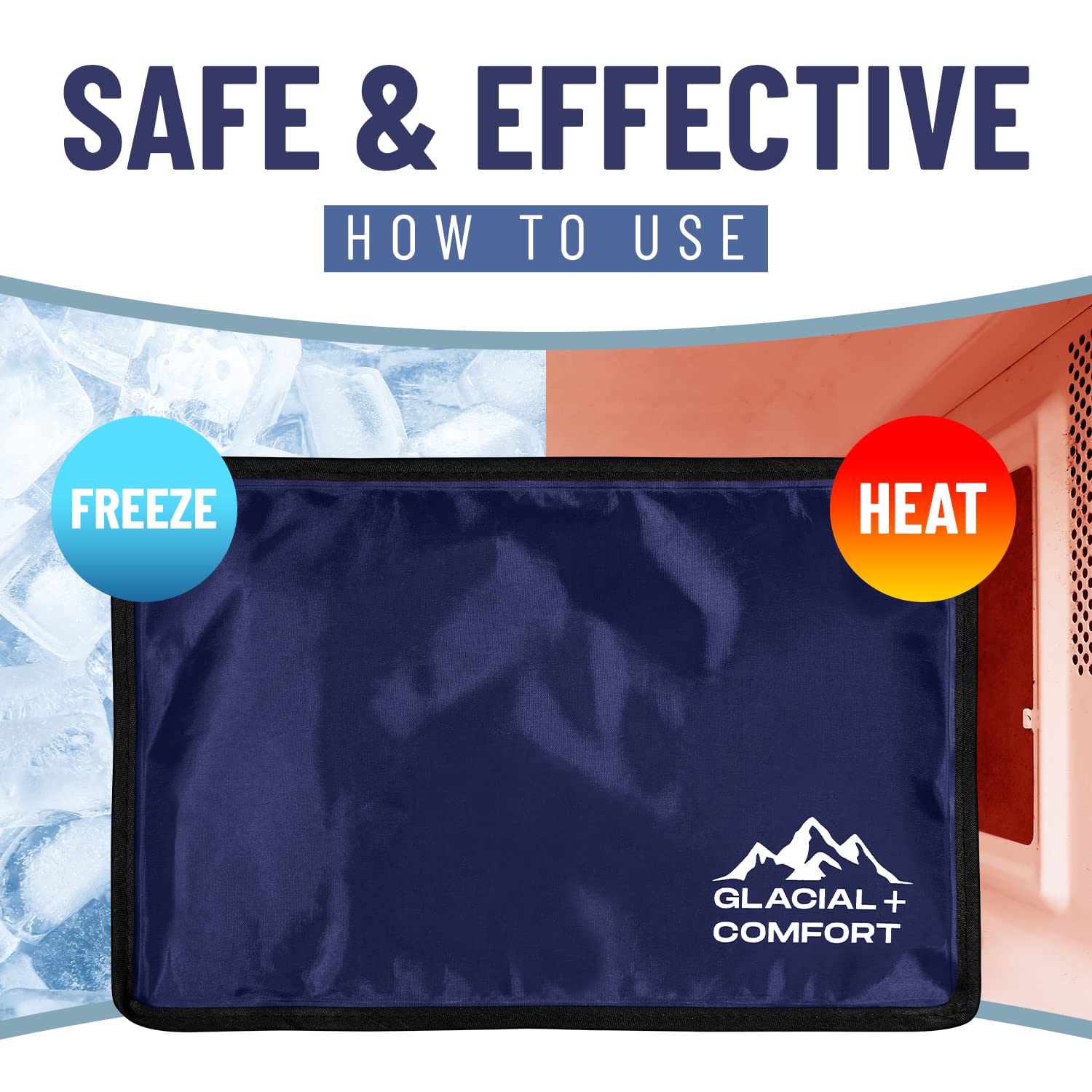 Glacial Comfort emballage clair et guide utilisateur pour démarrer rapidement.