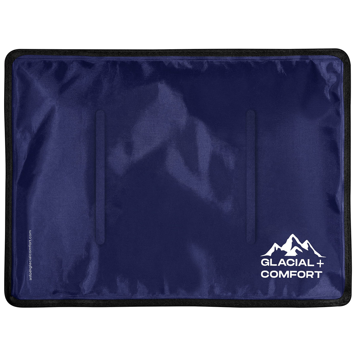 Glacial Comfort pack gel grand froid, prêt à soulager rapidement les douleurs.