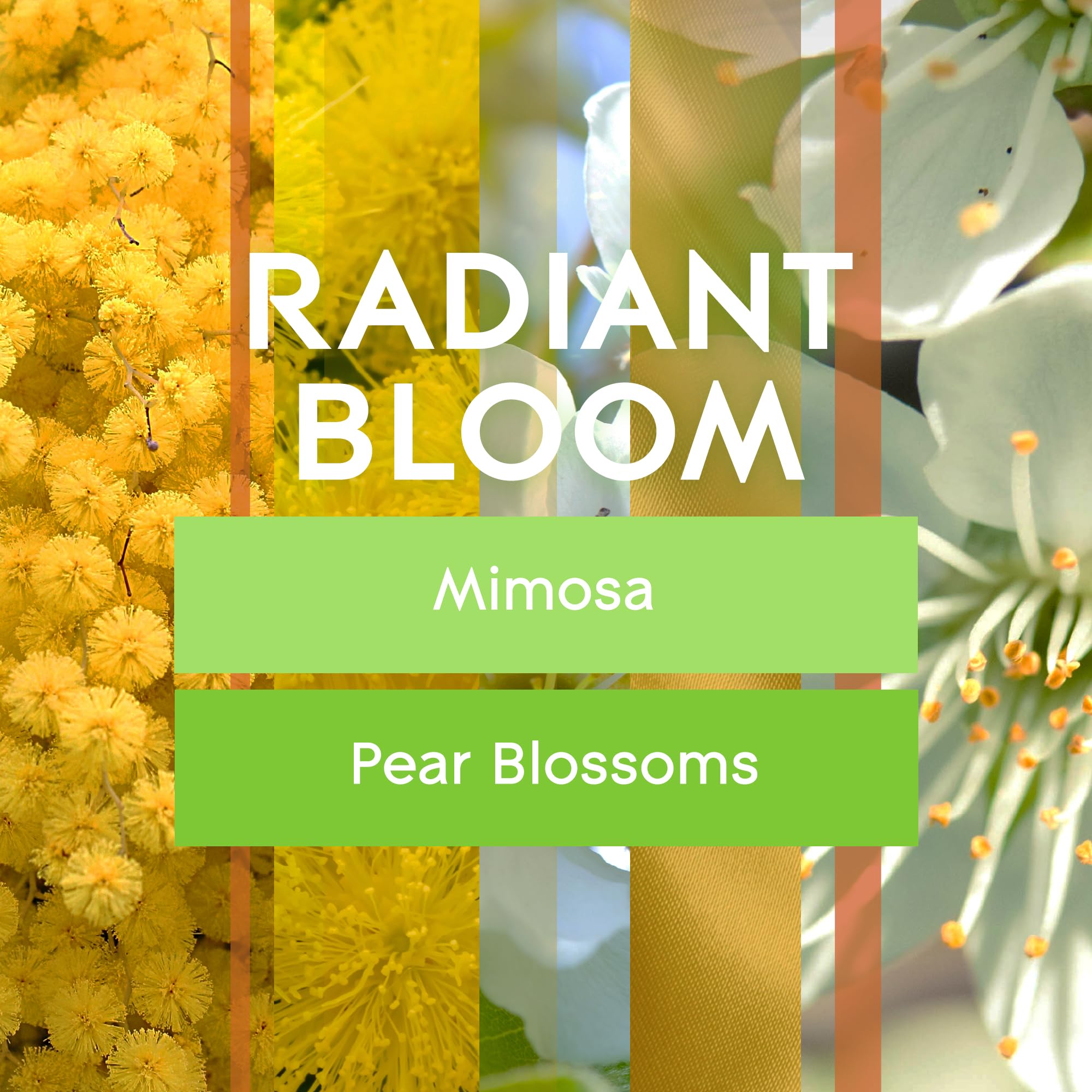 Flamme scintillante de la bougie Glade Radiant Bloom pour une atmosphère cosy.