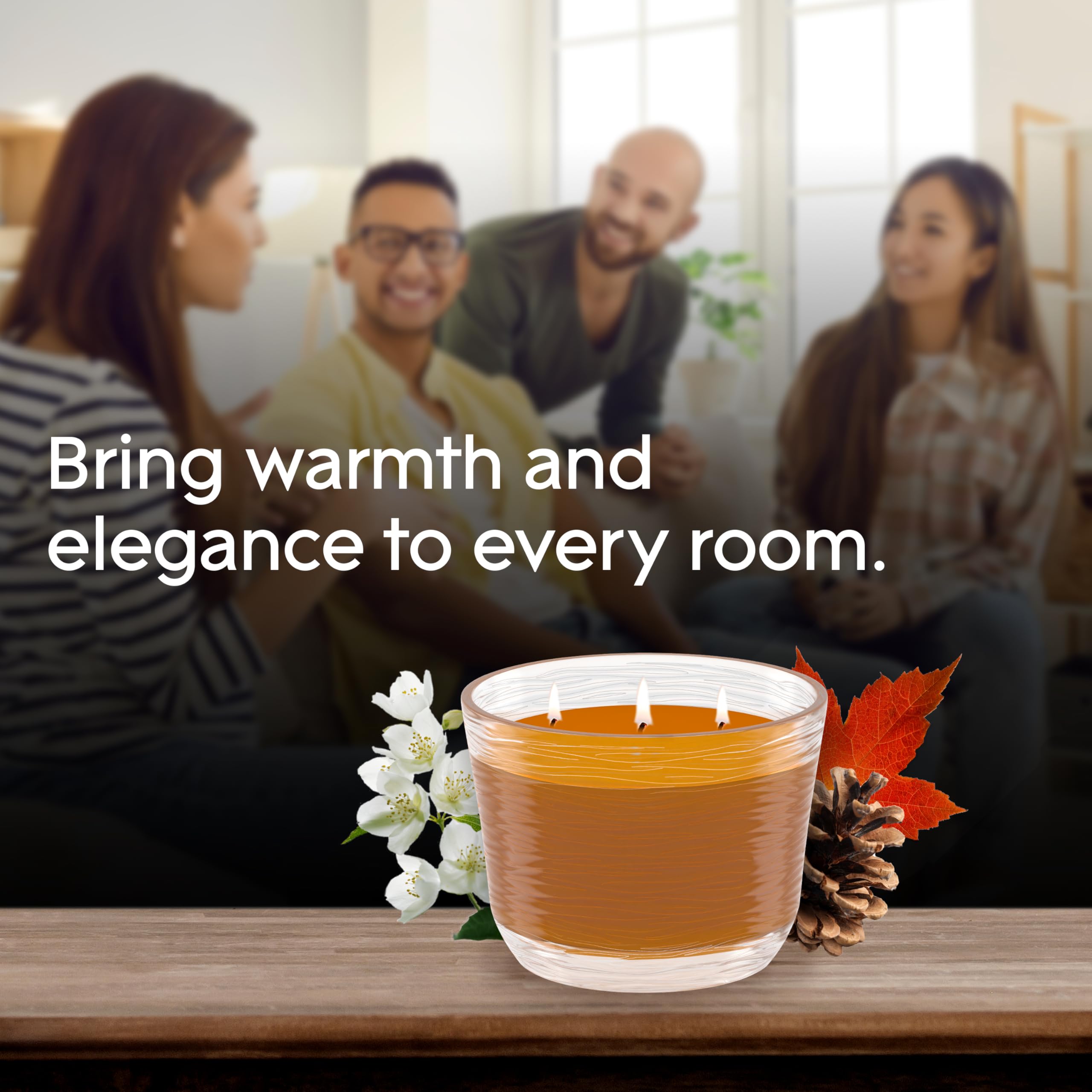 Utilisation flexible de Glade Cashmere Woods pour bain, lecture ou méditation.