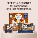 Bougie Glade Cashmere Woods sans phtalates ni parabènes pour une routine plus sûre.