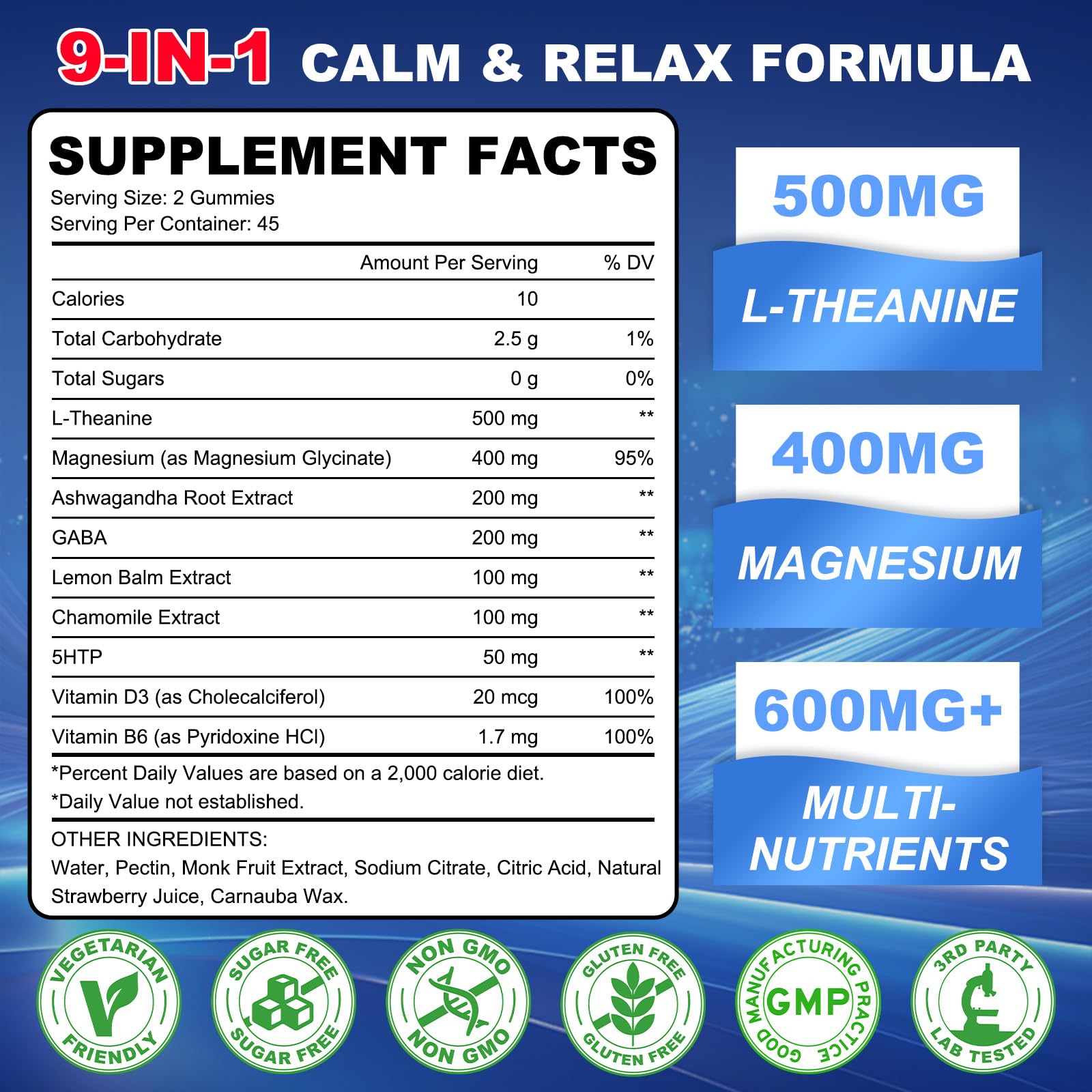 GlaGmrry Gommes sans sucre : plaisir fruité et détente.